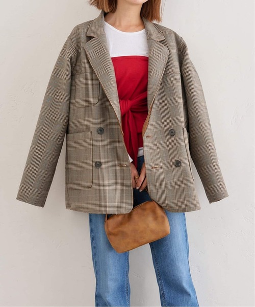 U by SPICK&SPAN（ユーバイスピックアンドスパン）の「《追加》リバーシブルオーバーダブルジャケット（その他アウター・レディース・キャメル・38/36）」の15枚目の写真