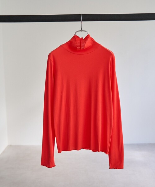 coen（コーエン）の「メローシアータートルロンT（Tシャツ/カットソー・レディース・オレンジ/コバルトブルー/オフホワイト/ブラック・M/L）」の4枚目の写真