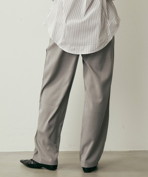 Clum(クルム)の「ヨークデザインストレートスラックス(スラックス・レディース・ブラック/グレー・LARGE/MEDIUM/SMALL)」の20枚目の写真