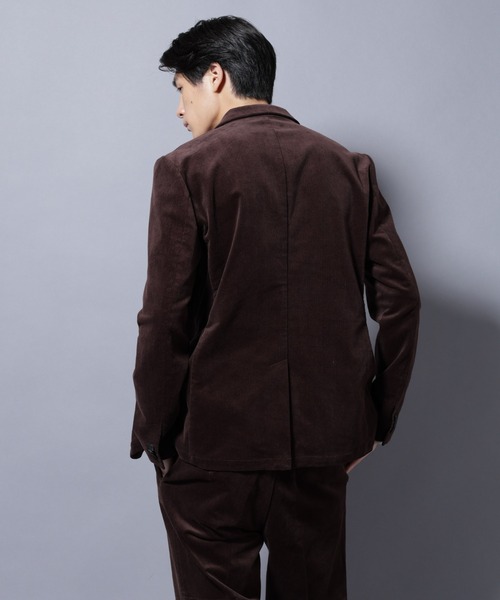 ナノユニバース　ダメリーノ　コーデュロイ　セットアップ　ストレッチ　ブラウン セール】「Damerino」コットンコーデュロイストレッチ