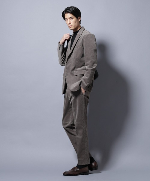 Damerino」コットンコーデュロイストレッチセットアップ（スーツセット