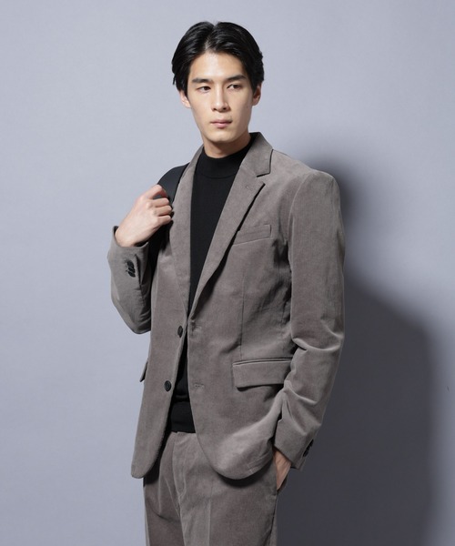 Damerino」コットンコーデュロイストレッチセットアップ（スーツセット