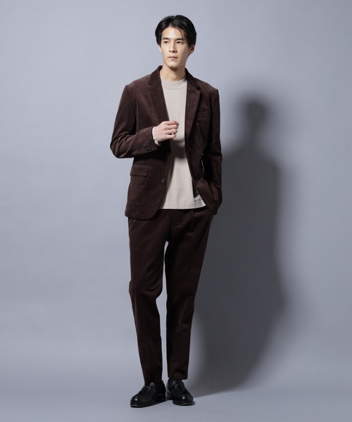 ナノユニバース　ダメリーノ　コーデュロイ　セットアップ　ストレッチ　ブラウン 楽天市場】【SALE／50%OFF】ダメリーノ ストレッチコーデュロイ