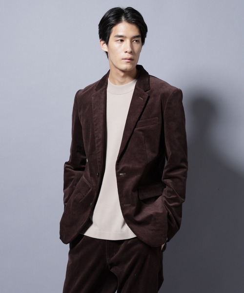 Damerino」コットンコーデュロイストレッチセットアップ（スーツセット