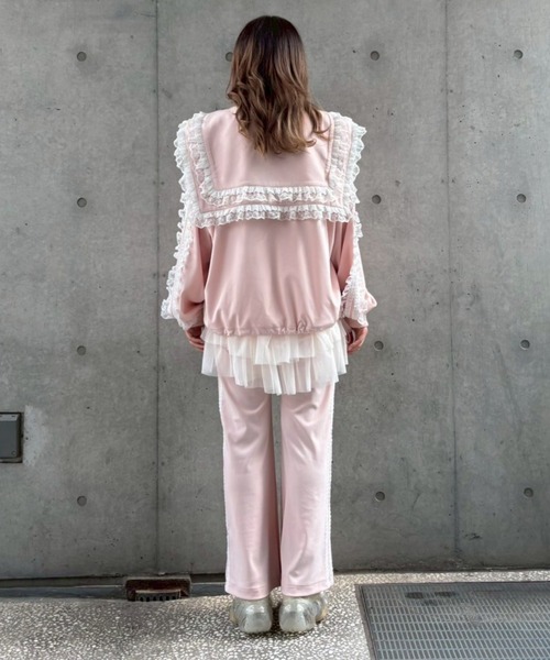 Candy Stripper（キャンディストリッパー）の「FRILL LACY JERSEY パンツ（その他パンツ・レディース・ブラック/グレー/ピンク・FREE）」の8枚目の写真