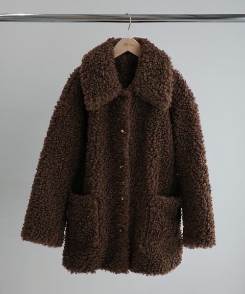 Meiru（メイル）の「プードルファーステンカラーミドルコート（ステン