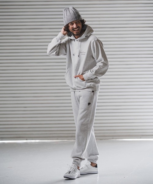 1minute 1second(ワンミニットワンセカンド)の「mpa3959-12oz heavy weight hoodie with cursive embroidery パーカー(1M25F250)(パーカー・メンズ・ネイビー/アッシュ/ブラック・M/S/XL/L)」の17枚目の写真