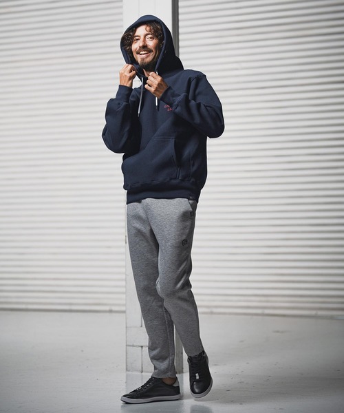 1minute 1second(ワンミニットワンセカンド)の「mpa3959-12oz heavy weight hoodie with cursive embroidery パーカー(1M25F250)(パーカー・メンズ・ネイビー/アッシュ/ブラック・M/S/XL/L)」の22枚目の写真