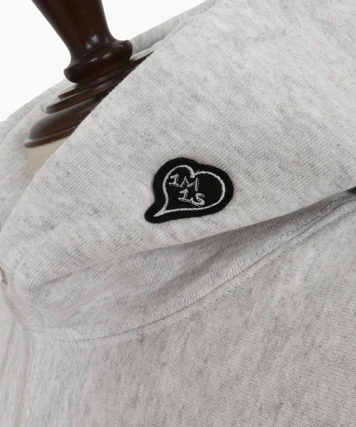 1minute 1second(ワンミニットワンセカンド)の「mpa3959-12oz heavy weight hoodie with cursive embroidery パーカー(1M25F250)(パーカー・メンズ・ネイビー/アッシュ/ブラック・M/S/XL/L)」の13枚目の写真