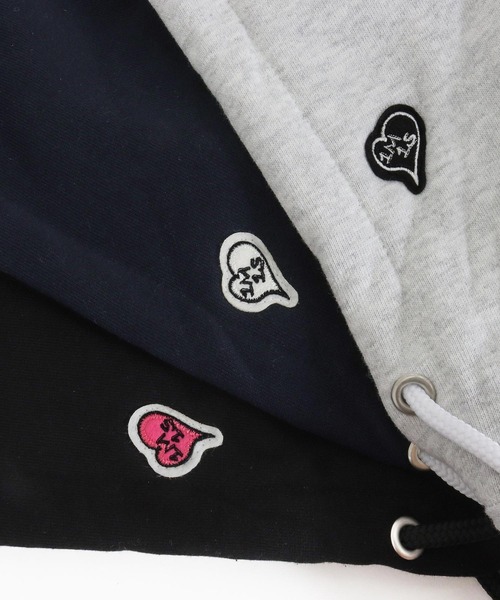 1minute 1second(ワンミニットワンセカンド)の「mpa3959-12oz heavy weight hoodie with cursive embroidery パーカー(1M25F250)(パーカー・メンズ・ネイビー/アッシュ/ブラック・M/S/XL/L)」の11枚目の写真