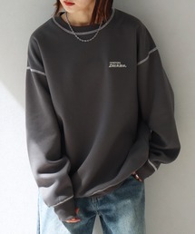 【GENUINE DICKIES/ジェニュインディッキーズ】裏起毛 配色ステッチ 刺繍ロゴ スウェット トレーナー