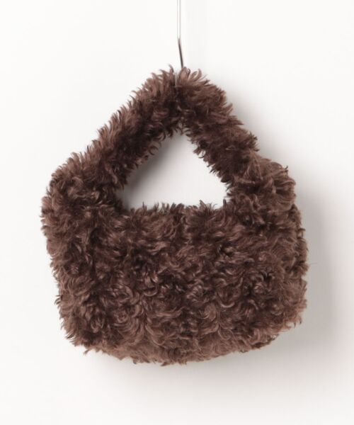 dazzlin（ダズリン）の「【ル・ベルニ】Fake fur micro bag（ハンドバッグ・レディース・アイボリー/ブラウン・FREE）」の2枚目の写真