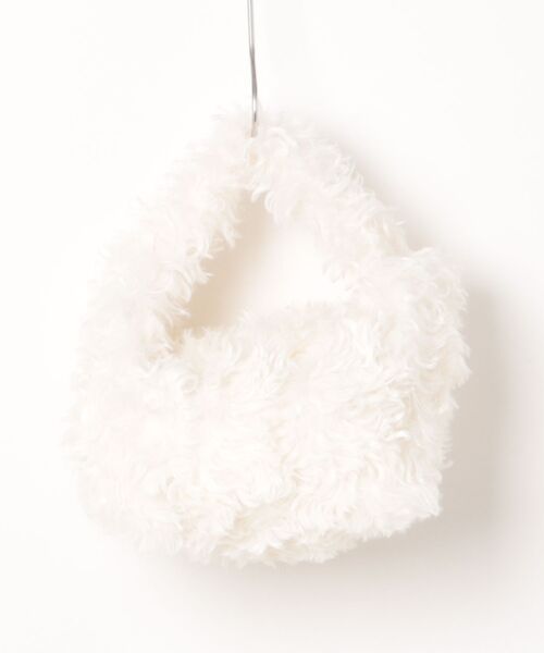 dazzlin（ダズリン）の「【ル・ベルニ】Fake fur micro bag（ハンドバッグ・レディース・アイボリー/ブラウン・FREE）」の4枚目の写真
