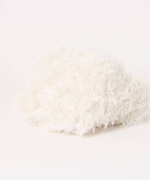 dazzlin（ダズリン）の「【ル・ベルニ】Fake fur micro bag（ハンドバッグ・レディース・アイボリー/ブラウン・FREE）」の6枚目の写真