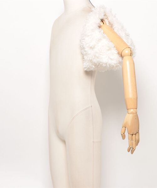 dazzlin（ダズリン）の「【ル・ベルニ】Fake fur micro bag（ハンドバッグ・レディース・アイボリー/ブラウン・FREE）」の5枚目の写真