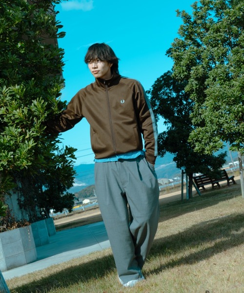 【値下げOK！】FRED PERRY フレッドペリー トラックジャケット FRED PERRY/フレッドペリー] 別注 配色ライン トラックジャケット