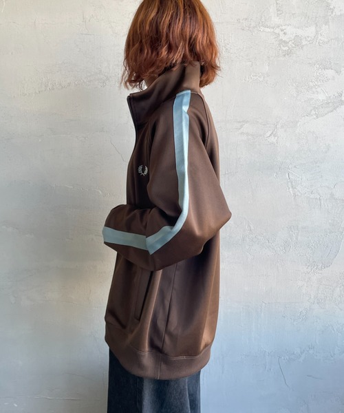 FRED PERRY/フレッドペリー] 別注 配色ライン トラックジャケット