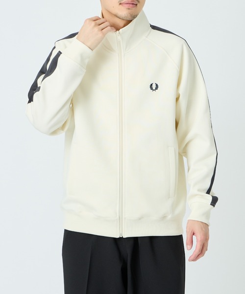 FRED PERRY/フレッドペリー] 別注 配色ライン トラックジャケット