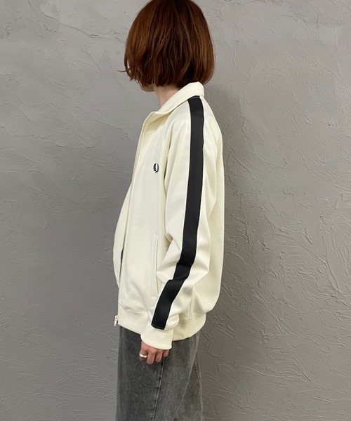FRED PERRY/フレッドペリー] 別注 配色ライン トラックジャケット