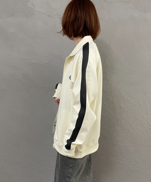 FRED PERRY/フレッドペリー] 別注 配色ライン トラックジャケット