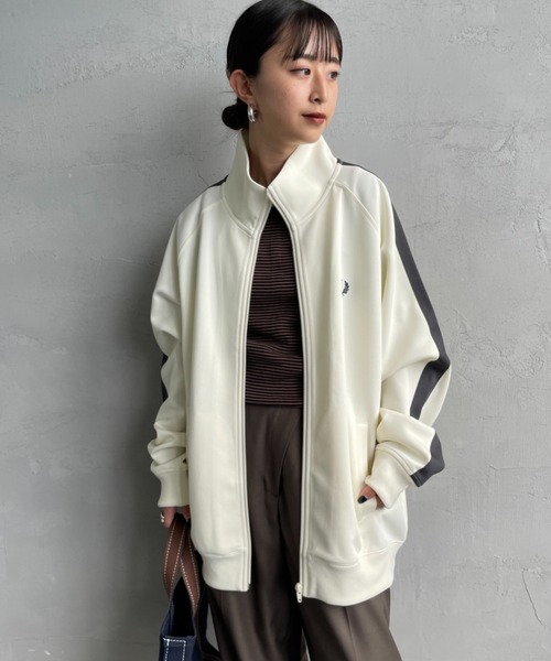 【好配色】FRED PERRY、トラックジャケット、Mサイズ WEB先行予約】[FRED PERRY/フレッドペリー] 別注 配色ライン