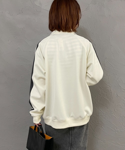 FRED PERRY/フレッドペリー] 別注 配色ライン トラックジャケット