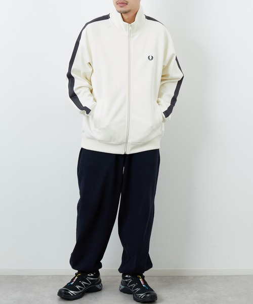 FRED PERRY/フレッドペリー] 別注 配色ライン トラックジャケット