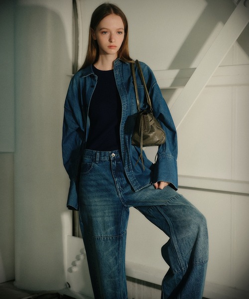 セール】デニムオーバーサイズシャツ / Denim Oversized Shirt（シャツ