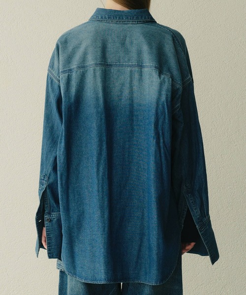 セール】デニムオーバーサイズシャツ / Denim Oversized Shirt（シャツ