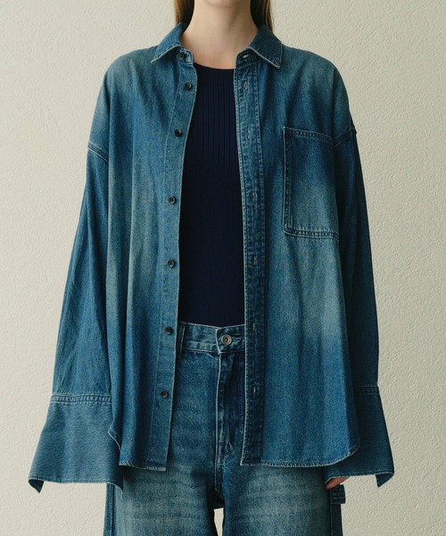 セール】デニムオーバーサイズシャツ / Denim Oversized Shirt（シャツ