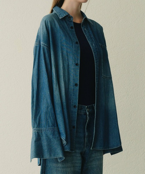 ルシェルブルー　Denim Oversized Shirt セール】デニムオーバーサイズシャツ / Denim Oversized Shirt（シャツ