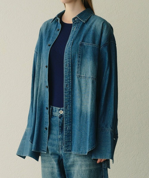 セール】デニムオーバーサイズシャツ / Denim Oversized Shirt（シャツ