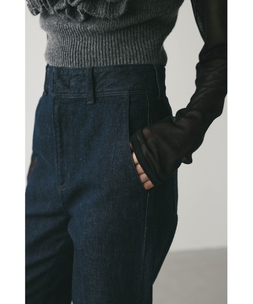 STYLEMIXER(スタイルミキサー)の「ヘムスリットストレートデニムパンツ(デニムパンツ・レディース・インディゴブルー/ブルー・X-SMALL/SMALL/MEDIUM)」の7枚目の写真