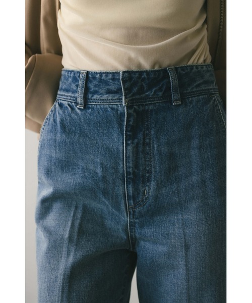 STYLEMIXER(スタイルミキサー)の「ヘムスリットストレートデニムパンツ(デニムパンツ・レディース・インディゴブルー/ブルー・X-SMALL/SMALL/MEDIUM)」の16枚目の写真
