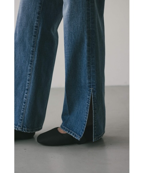 STYLEMIXER(スタイルミキサー)の「ヘムスリットストレートデニムパンツ(デニムパンツ・レディース・インディゴブルー/ブルー・X-SMALL/SMALL/MEDIUM)」の19枚目の写真