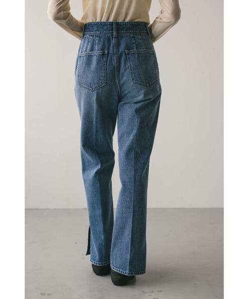 STYLEMIXER(スタイルミキサー)の「ヘムスリットストレートデニムパンツ(デニムパンツ・レディース・インディゴブルー/ブルー・X-SMALL/SMALL/MEDIUM)」の20枚目の写真