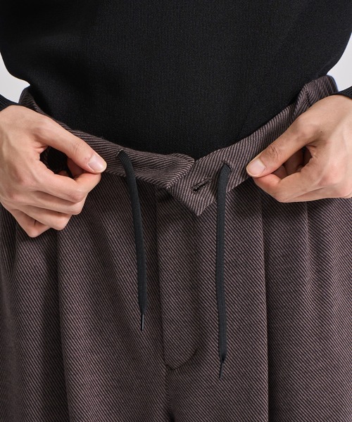 CITY TOKYO(シティトウキョウ)の「【CITY TOKYO/シティートーキョー】KANEMASA KNITウールネルパンツ(スラックス・メンズ・ダークネイビー/ブラウン・1/2/3)」の18枚目の写真