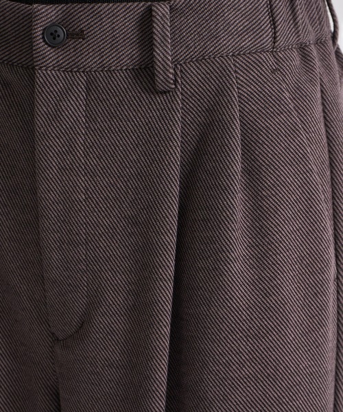 CITY TOKYO(シティトウキョウ)の「【CITY TOKYO/シティートーキョー】KANEMASA KNITウールネルパンツ(スラックス・メンズ・ダークネイビー/ブラウン・1/2/3)」の8枚目の写真
