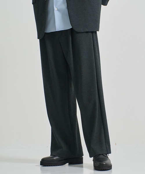 CITY TOKYO/シティートーキョー】KANEMASA KNITｳｰﾙﾈﾙﾊﾟﾝﾂ（スラックス