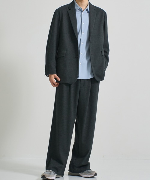 CITY TOKYO(シティトウキョウ)の「【CITY TOKYO/シティートーキョー】KANEMASA KNITウールネルパンツ(スラックス・メンズ・ダークネイビー/ブラウン・1/2/3)」の13枚目の写真