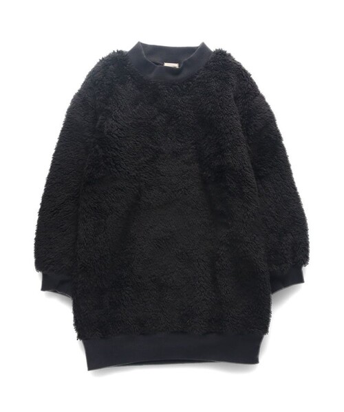 DRC branshes(ディーアールシーブランシェス)の「【WEB限定/DRC】ボアワンピース(ワンピース・キッズ・ラベンダー/カラフル/アイボリー/ブラック・100/110/140/130/120/150)」の1枚目の写真