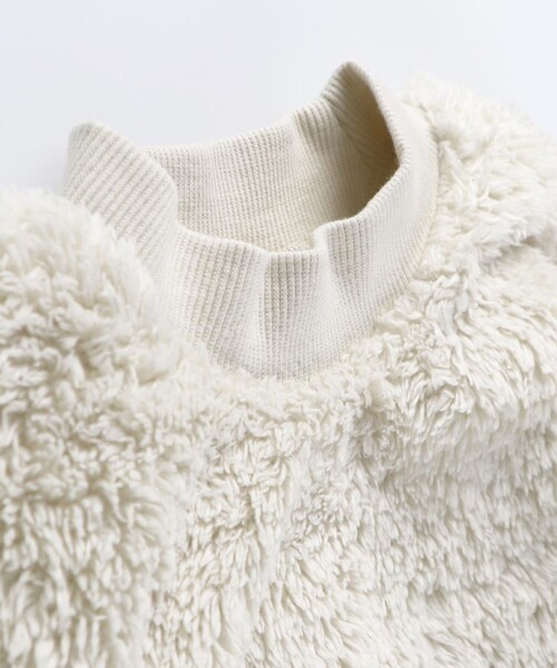 DRC branshes(ディーアールシーブランシェス)の「【WEB限定/DRC】ボアワンピース(ワンピース・キッズ・ラベンダー/カラフル/アイボリー/ブラック・100/110/140/130/120/150)」の5枚目の写真