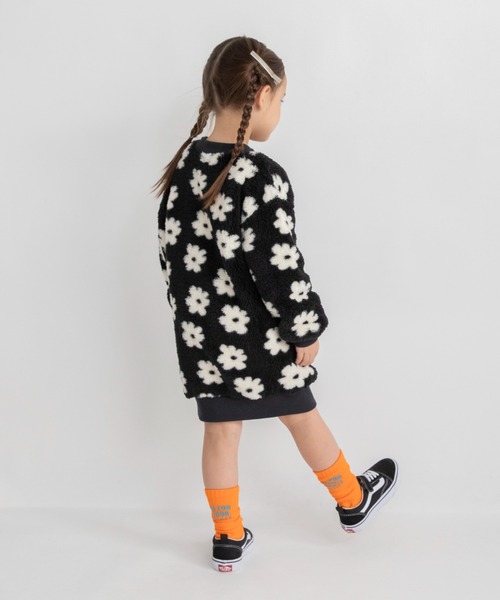 DRC branshes(ディーアールシーブランシェス)の「【WEB限定/DRC】ボアワンピース(ワンピース・キッズ・ラベンダー/カラフル/アイボリー/ブラック・100/110/140/130/120/150)」の11枚目の写真