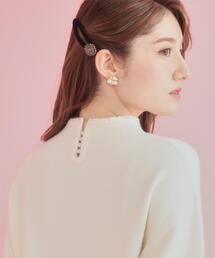 【ゆるふわ・通勤】リッシュアンゴラ バックパール調ニット