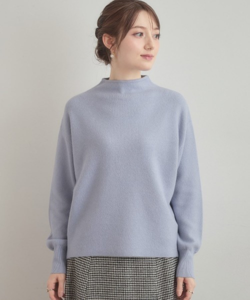 couture brooch（クチュールブローチ）の「【ゆるふわ・通勤】リッシュアンゴラ バックパール調ニット（ニット/セーター・レディース・グレー/オフホワイト/ライトブルー/ピンク系その他/ブラック・42/38/36）」の16枚目の写真