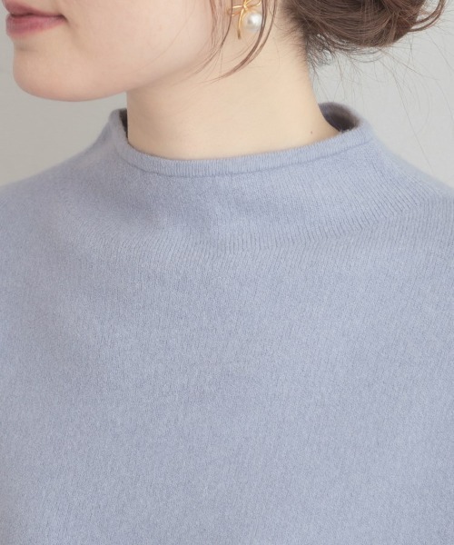 couture brooch（クチュールブローチ）の「【ゆるふわ・通勤】リッシュアンゴラ バックパール調ニット（ニット/セーター・レディース・グレー/オフホワイト/ライトブルー/ピンク系その他/ブラック・42/38/36）」の19枚目の写真