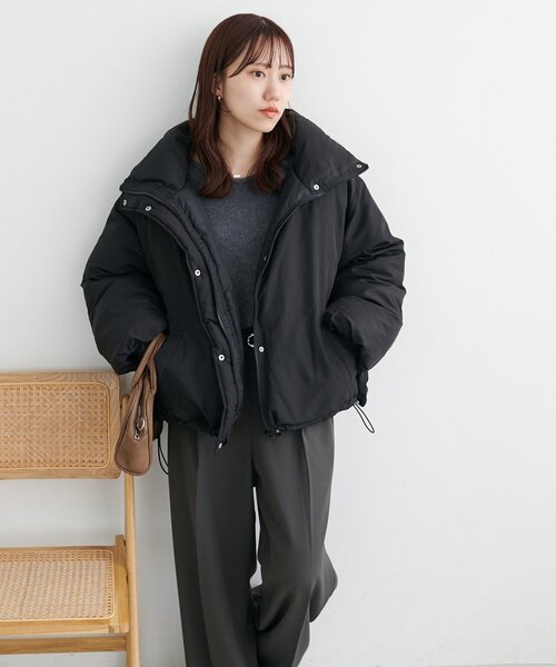 WEB限定】袖ボリュームショートダウンジャケット（ダウンジャケット