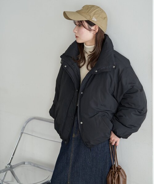 WEB限定】袖ボリュームショートダウンジャケット（ダウンジャケット