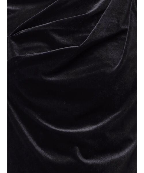 dazzlin（ダズリン）の「チョーカー付ドレープシアーベロアトップス（Tシャツ/カットソー・レディース・ブラック/アイボリー/ブラウン・FREE）」の13枚目の写真