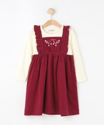 SHOO・LA・RUE（シューラルー）の「【100-120cm】コーデュロイドッキングワンピース（ワンピース・キッズ）」